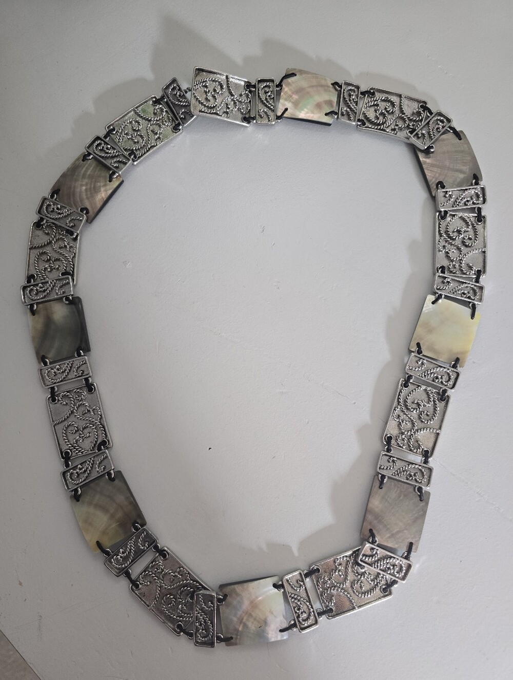 Vintage Abalone Western-style belt